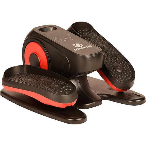 Stamina Inmotion Compact Strider Foot Exercise Machine - Under Desk Elliptical - Standing or Seated Elliptical Fitness Equipment