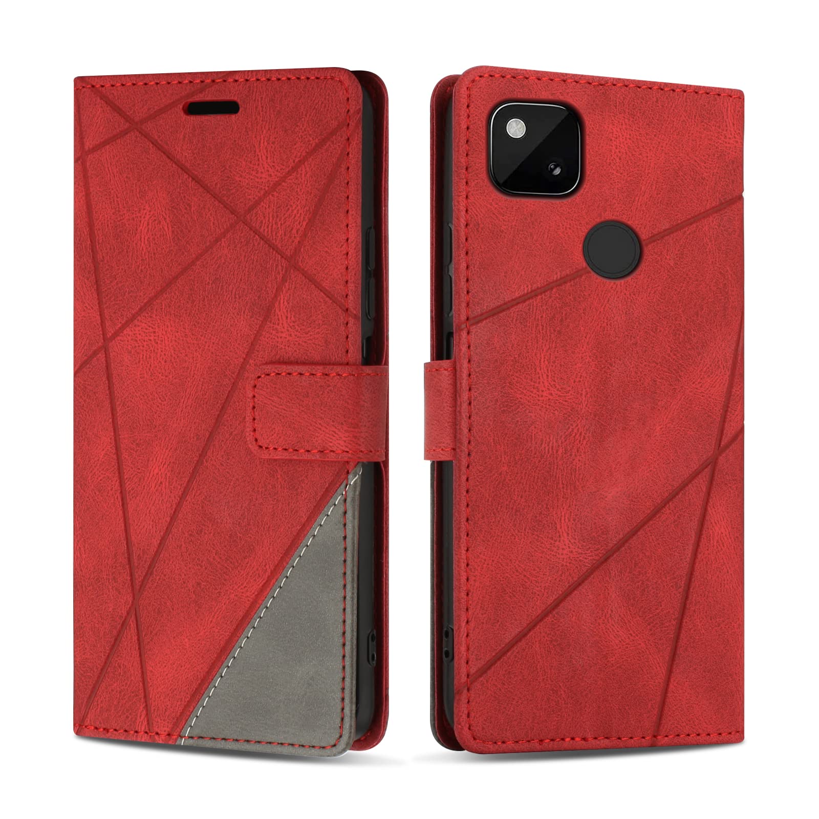 SONWO Case for Google Pixel 4A 4G, Premium PU Leather Flip Wallet Case  Magnetic Closure Cover Case Card Slots kickstand Phone Case for Google  Pixel 4A