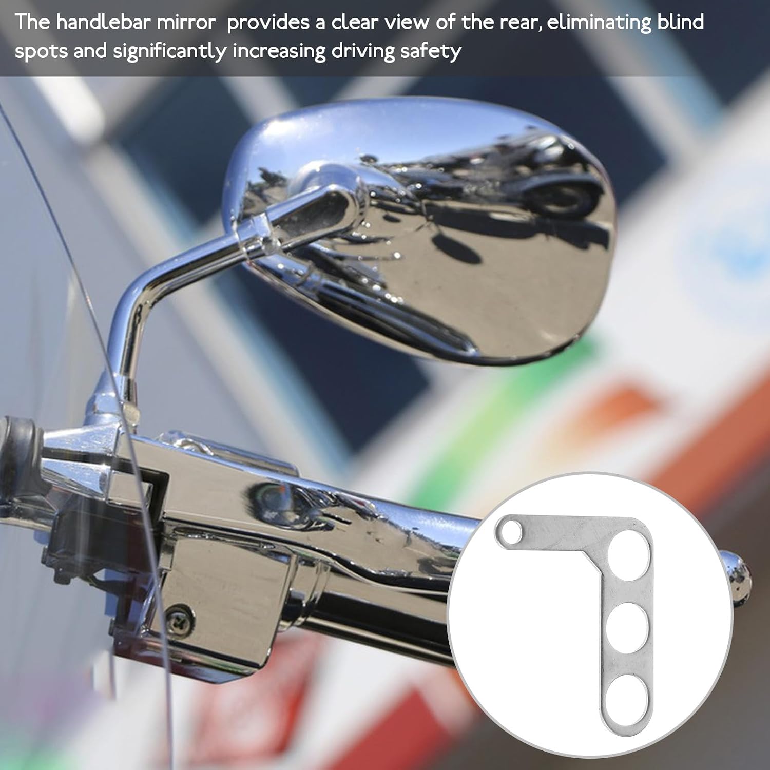 Garneck Motorcycle Rear Turn Signal Mount Bracket 16mm Handlebar Mount Clamp with Button Switch Left Side Installation for Off-road Dirt Bikes