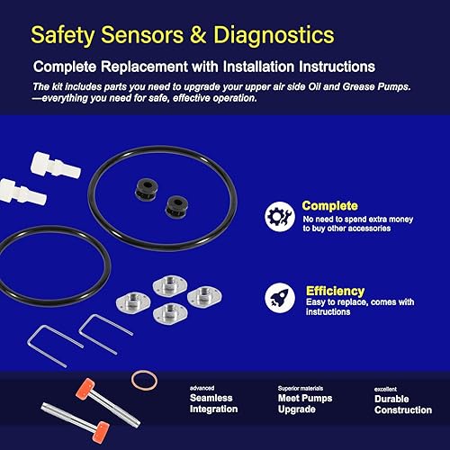 Miniatura 5 de Yoursme Repuesto para Graco 206728 Kit de reparación para motores Fire-Ball y Monark Air Motors Reemplaza para Graco #206-728, 206728