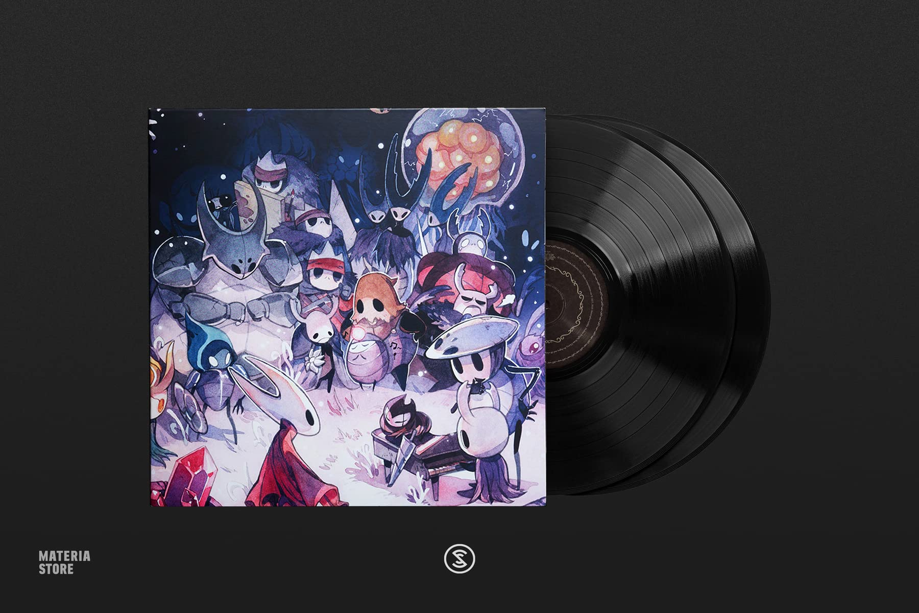 Hollow Knight kolekcje fortepianu – płyta winylowa 2 x LP [wydanie drugie 180 g czarne] Christopher Larkin; David Peacock i Augustine Mayuga Gonzales