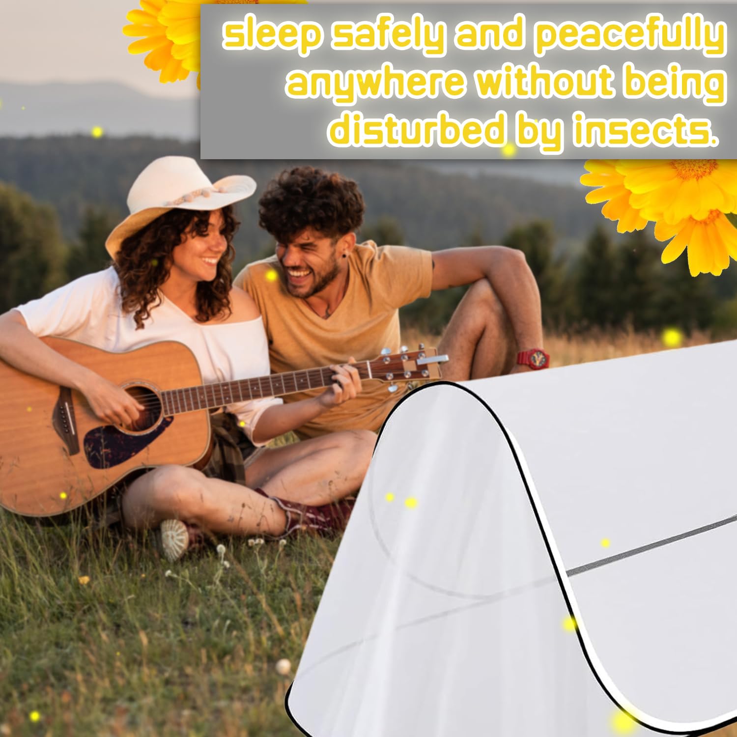 Moustiquaire Pop Up Voyage Pliable Camping, 200 x 80 x 56 cm, Convient pour Les Hébergements de Camping, Évite Efficacement les Moustiques