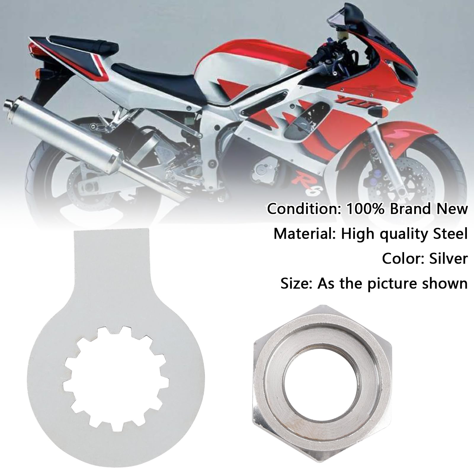 Topteng Front Sprocket Nut Lock Washer Tab Kit for YAMAHA R6 1999