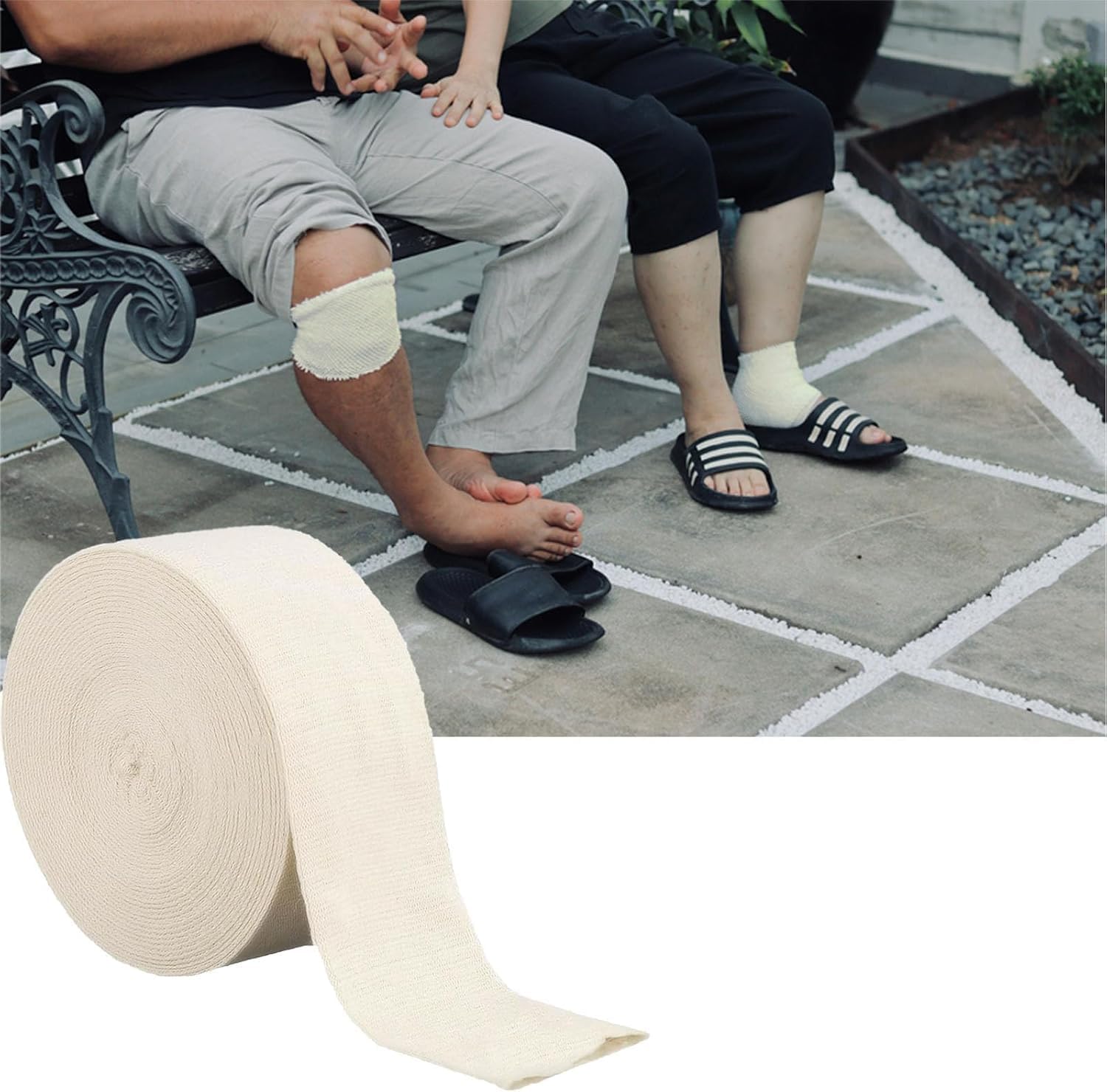 Vendas Tubulares Vendaje Elástico de Soporte para Brazo Vendaje de Neta elástica Transpirable Tubular Vendaje de Gasa de Algodón Soporte ​elástico Fijo Vendaje