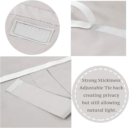 Vista 43 de Flamingo P Tricia - Cortinas opacas para puerta con ventana (26 x 68 pulgadas)