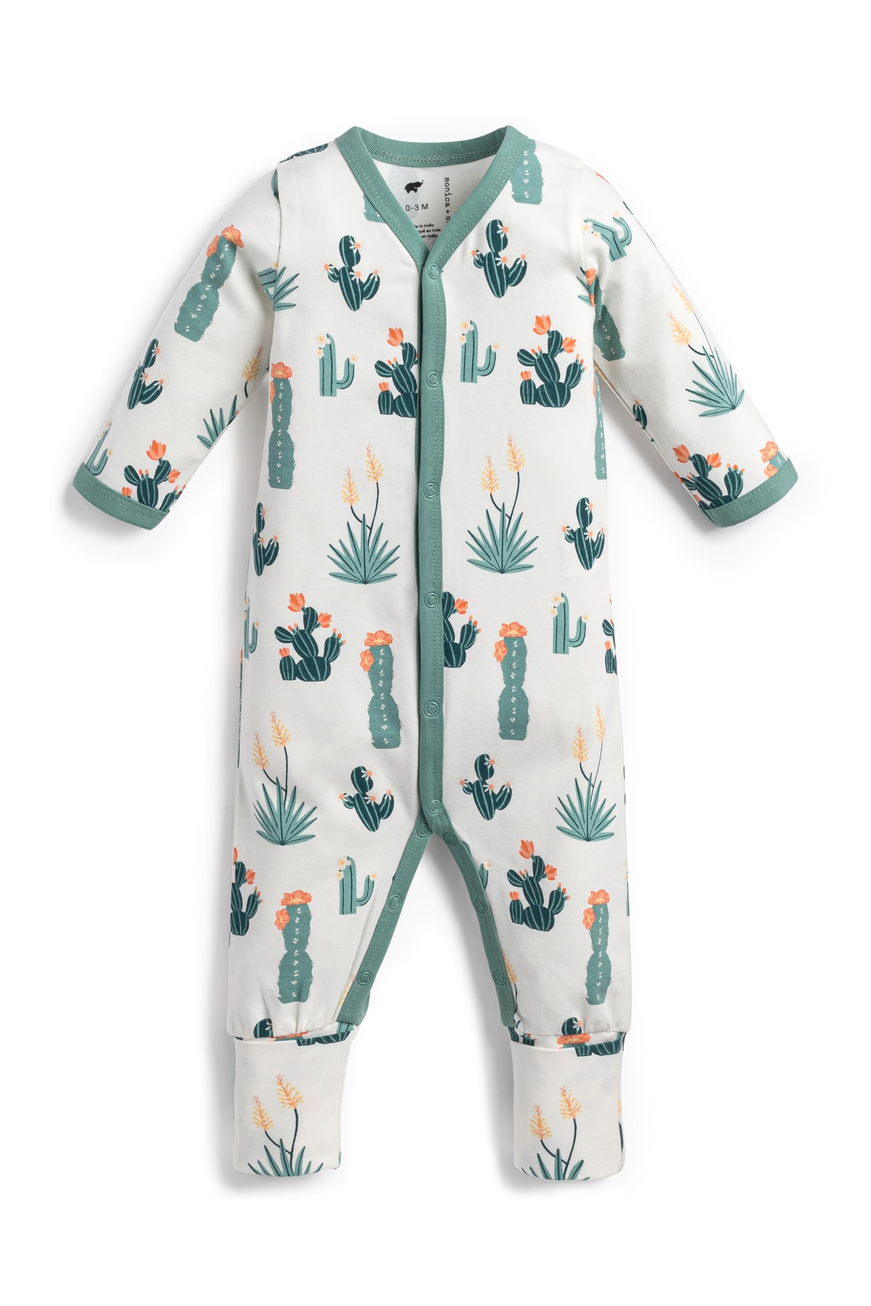 monica + andy On the Go Baby One Piece, 100% Organic Baby Clothes for Girls &amp; Boys, Sizes For Preemie, Newborn, &amp; Infant