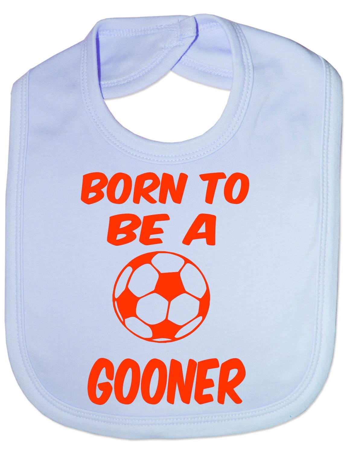 Print4U Born To Be A Gooner/Arsenal - Funny Baby/Toddler/Newborn Bib - Baby Gift blue