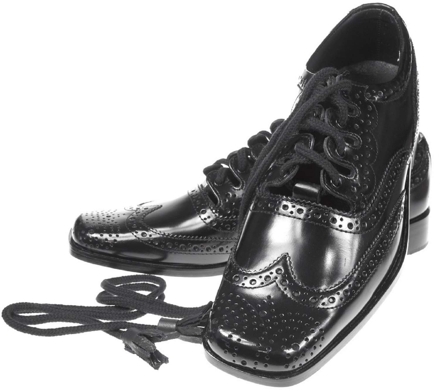 Fashion Ghillie Brogue - Kilt Shoes Black