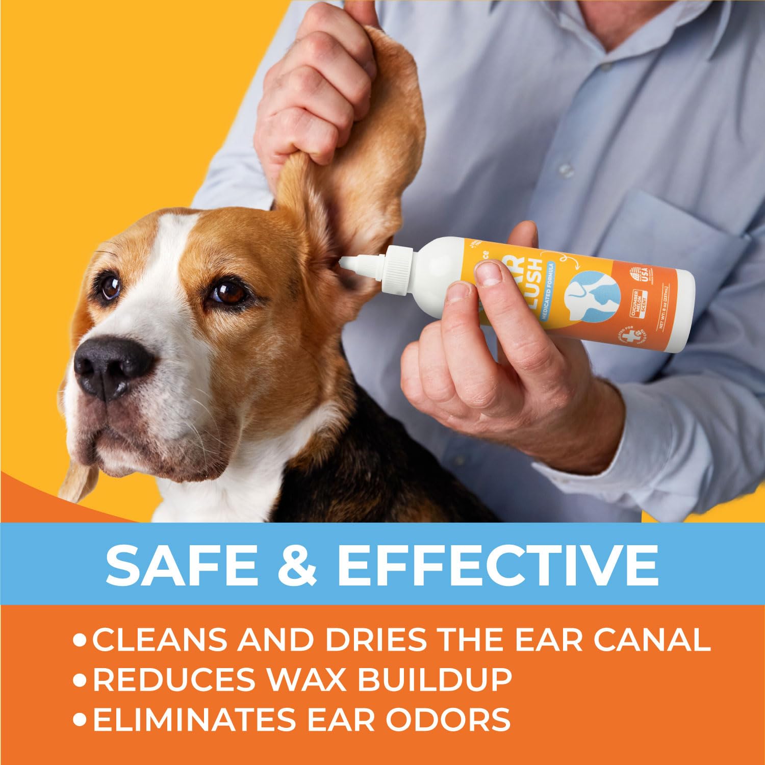 Dog Ear Cleaner - Cat & Dog Ear Infection Treatment - Medicated Pet Ear Wash, Flush, and Cleaning Solution for Dogs and Cats - Remedy for Itchy Yeast Relief - image 4