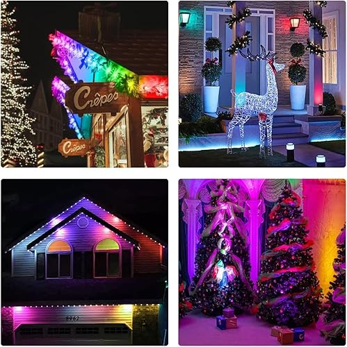 Miniatura 9 de Paquete de 15 bombillas LED S14 de 2 W, bombillas de repuesto de Navidad moradas para exteriores, bombillas LED Edison moradas, base E26, bombilla