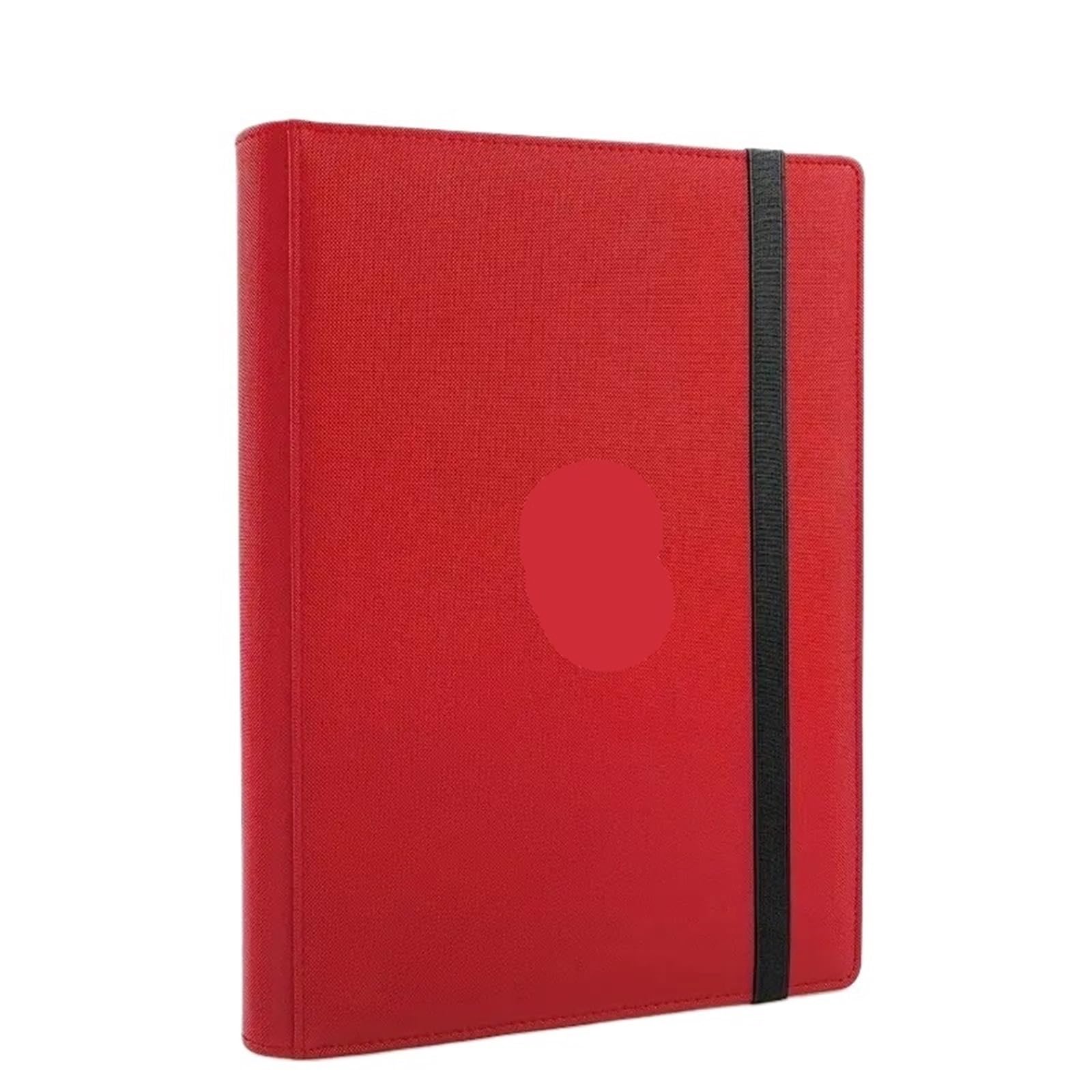 Pocket Card Binder, Trading Holder Book, PU Cover Zip For Cards for Football Sports Card(Color6)