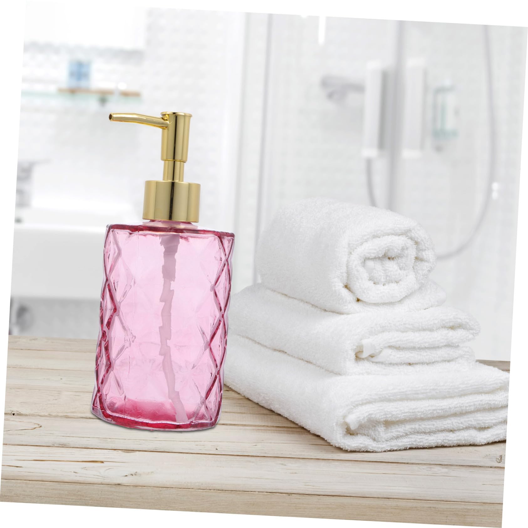 IMIKEYA 3piezas Botellas de Vidrio con Pulsador Botella de Champú para Baño Soporte para Almacenar Champú para Baño