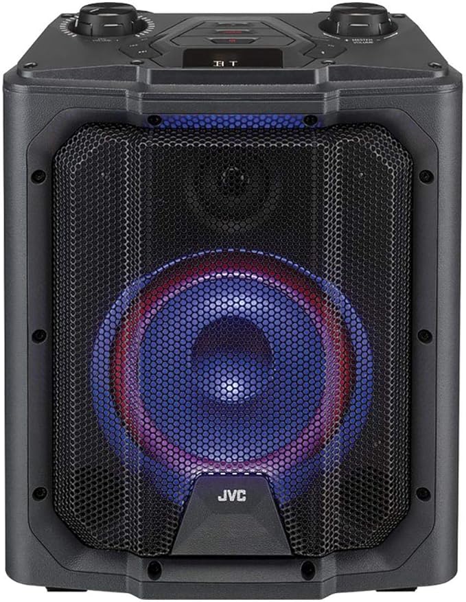 JVC MXD519PB Portable Bluetooth Wireless Party Speaker With Karaoke