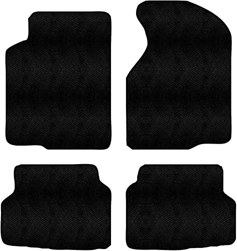 Alfombrillas delanteras y traseras de ajuste personalizado, color negro, compatibles con Mazda 626 1992 1991 1990 1989 1988