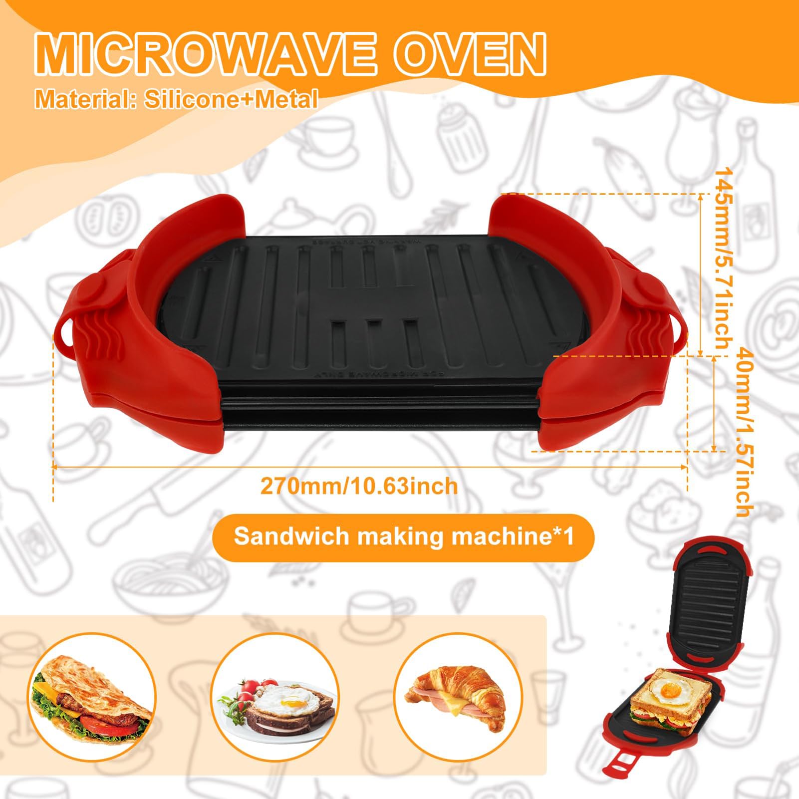 Mikowala Toastie Producent Kanapek, Zmywarka Bezpieczna Prasa Panini, Kanapki śniadaniowe I Grillowany Producent Sera, Kuchenka Bezdymna, Producent Bezprzewodowych Toastie, Producent Kanapek