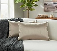 Vista 21 de Aiking Home - Funda de almohada decorativa rectangular de seda sintética de 12 x 18 pulgadas, cierre de cremallera, color aguamarina (juego de 2)