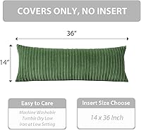 Vista 706 de UGASA - Juego de 2 fundas de almohada de terciopelo a rayas, funda decorativa para cojín con cremallera oculta para el hogar, sofá, dormitorio