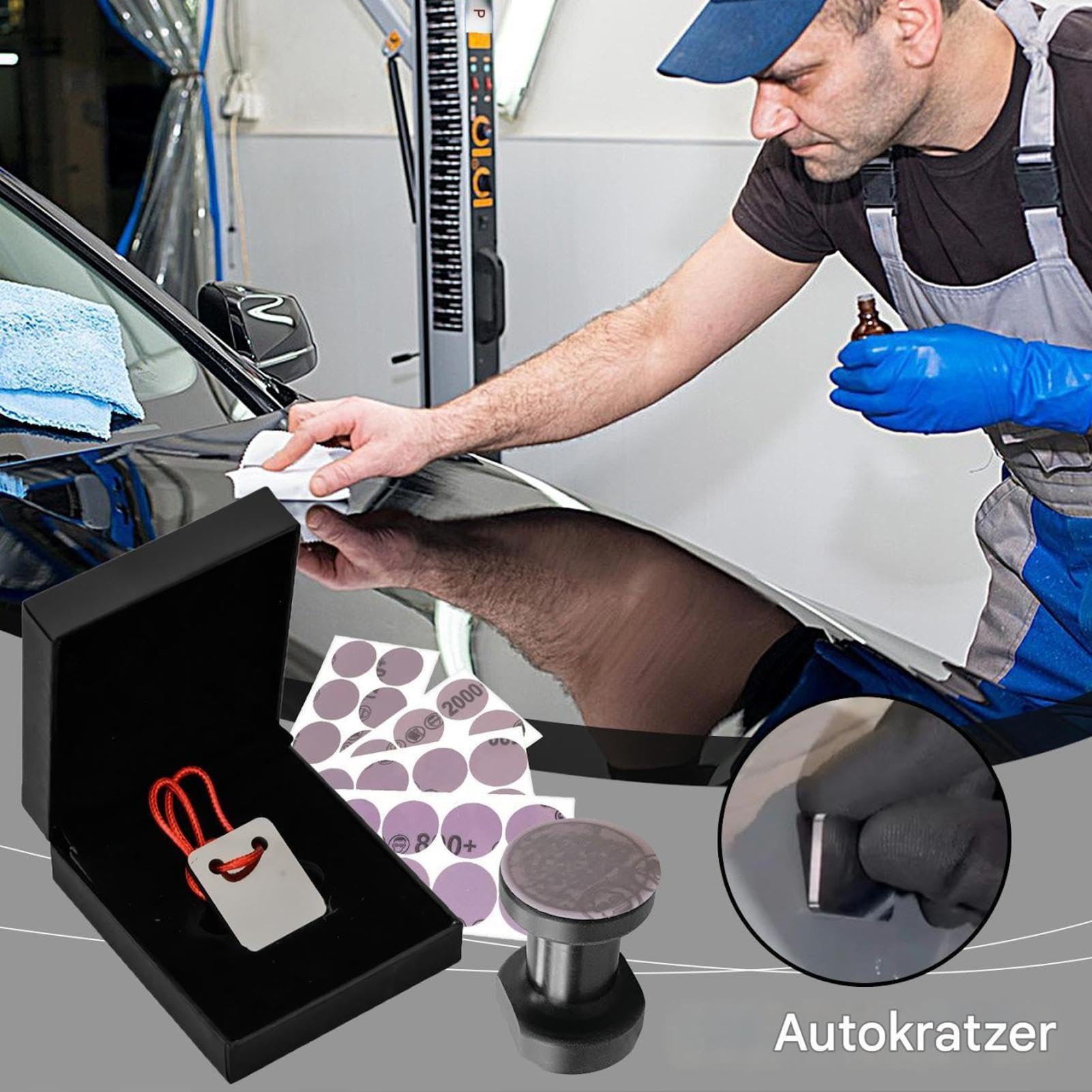 Raschietto Per Riparazione A Di Vernice Spray Per Auto Utensile Per | Utensile Levigatore per Verniciatura per Autovetture SUV Furgoni Hobbisti Meccanici Manutenzione Gar