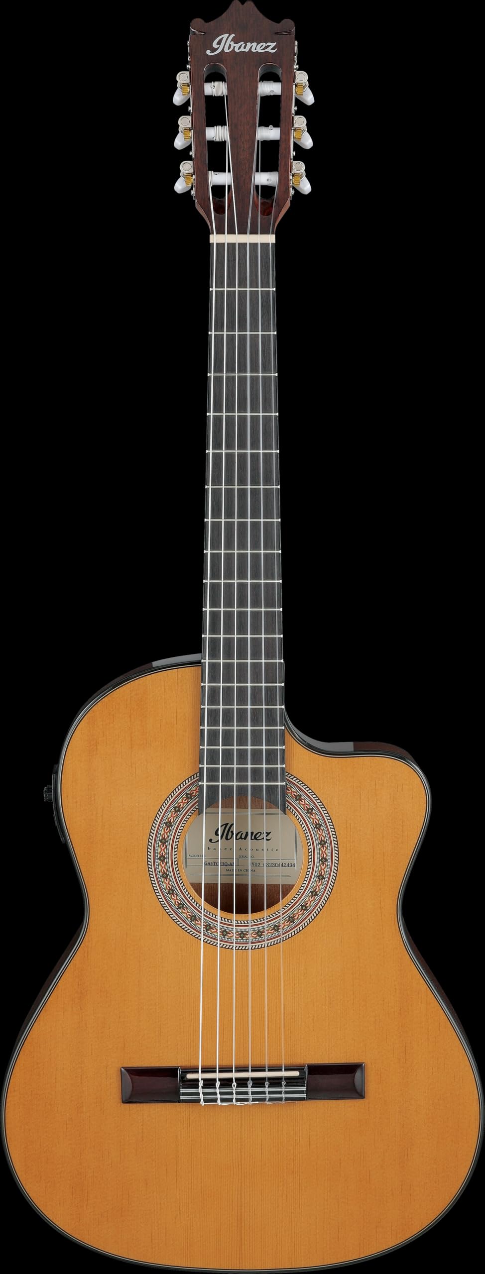 Amazon | IBANEZ CLASSICAL ELECTRO ACOUSTIC, 3/4 サイズ, 細いボディ