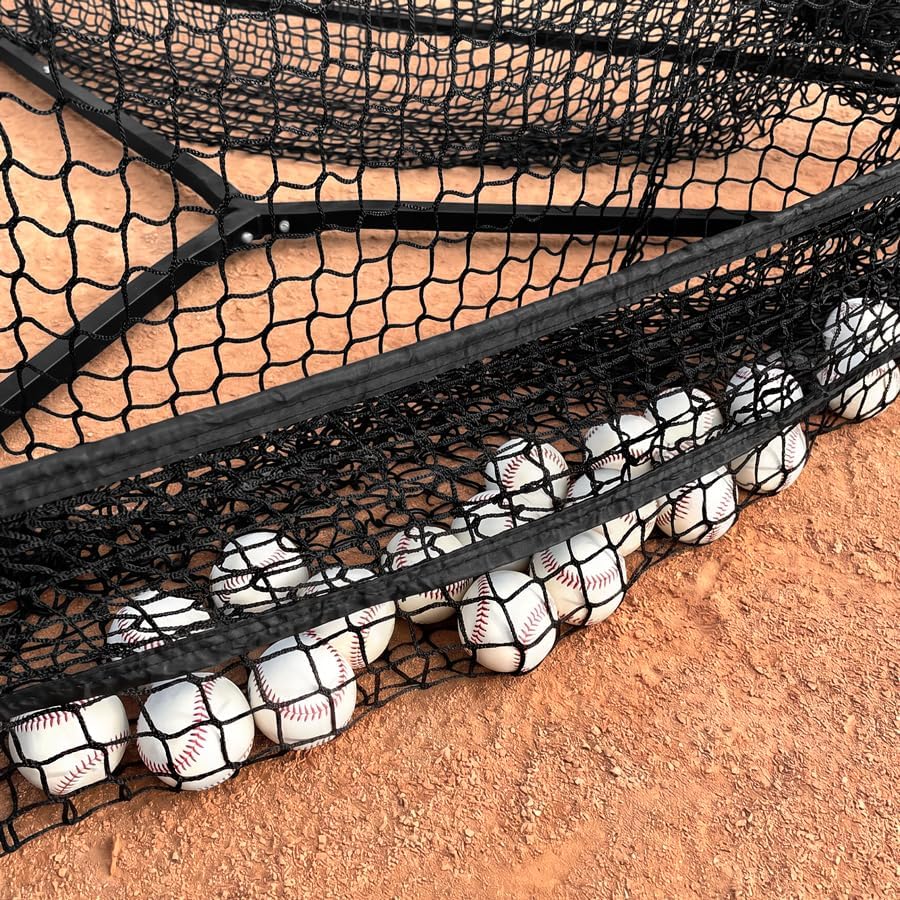 FORZA 3-Way Baseball & Softball Training Net – 7ft Multi-Station | Portable Foldable Practice System for Hitting, Pitching, Throwing & Fielding