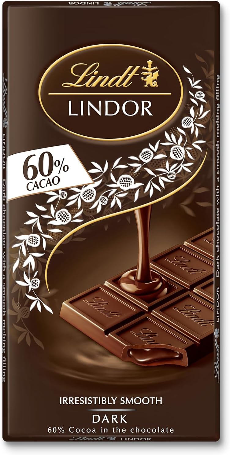 Lindt Lindor Extra Dark Chocolate, 100 g