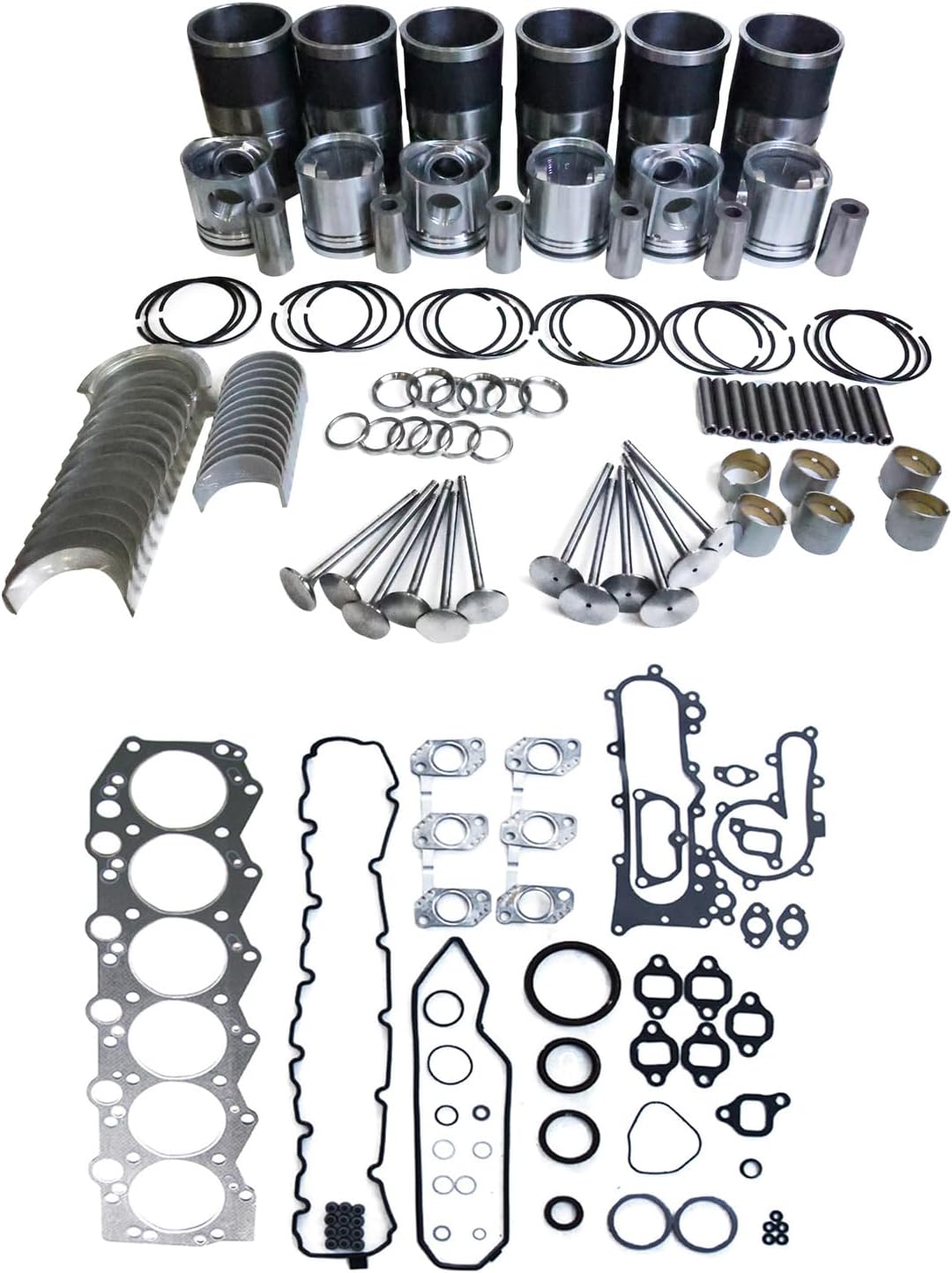 Overhaul Rebuild Kit fits for Toyota 1HZ Engine Landcruiser HZJ75 HZJ80 (Number of valves: 12V)