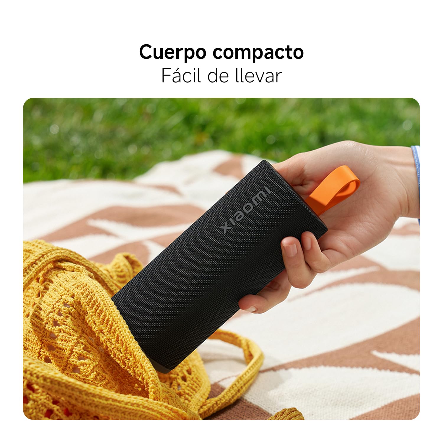 XIAOMI Sound Play Altavoz Bluetooth Portátil 18W, Sonido Inmersivo Potente, Auracast Multi-Speaker, Luz RGB Ambiental, 14 Horas de Batería, IP68 Waterproof, TWS Pairing, Bluetooth 6.0, USB-C, Negro