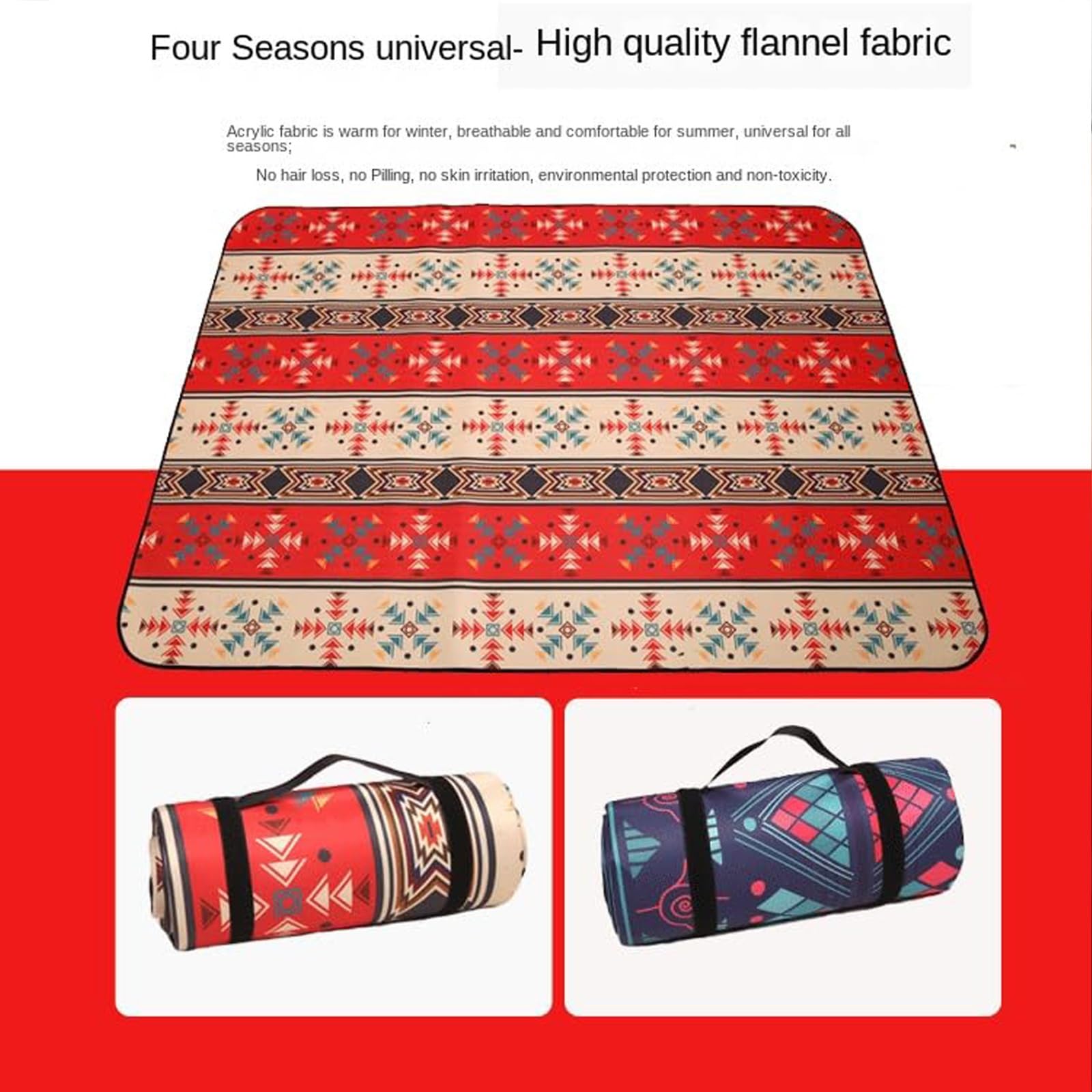 Mantas Picnic, Manta Playa, Ligera Impermeable Resistente Arena Lavable MáQuina Plegable, para Viajes Acampadas Senderismo Picnic(Gray,150 * 150cm)