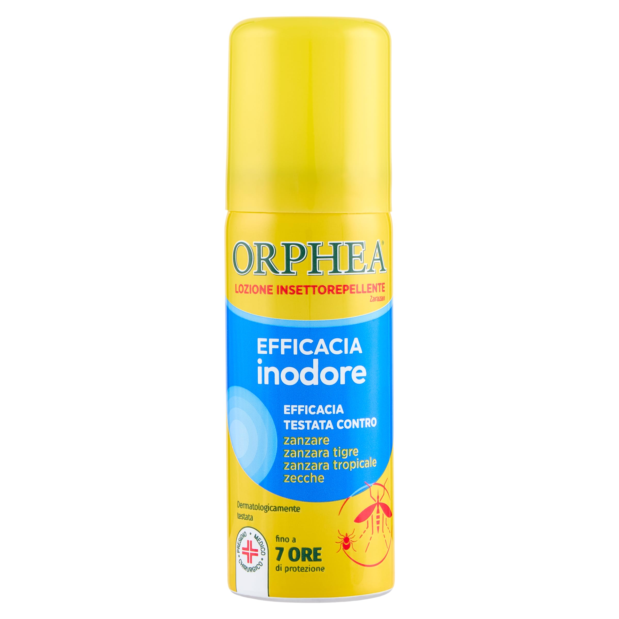 Orphea 187553 Lozione Insettorepellente Contro Zanzara Tigre, Zanzara Tropicale e Zecche. Formula Inodore, Protegge la Pelle, Non Unge, 50 ml