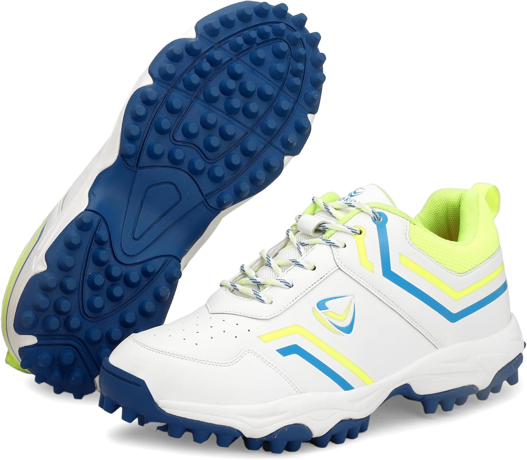 PRO KVH Men's Rubber Spike Cricket Shoes Unisex Cricket Shoes | Mid-Foot Support Heel Synthetic Limited Edition Elite Performance