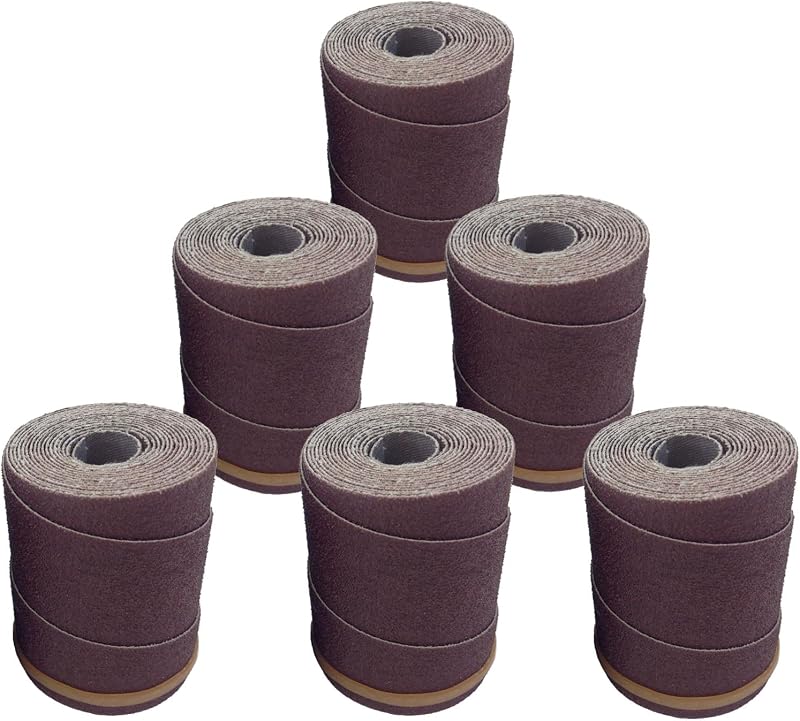 Ready-to-Wrap Sandpaper Rolls | 80 Grit | 6 Pack | for Supermax 16-32 Drum Sanders by Monarch Industrial