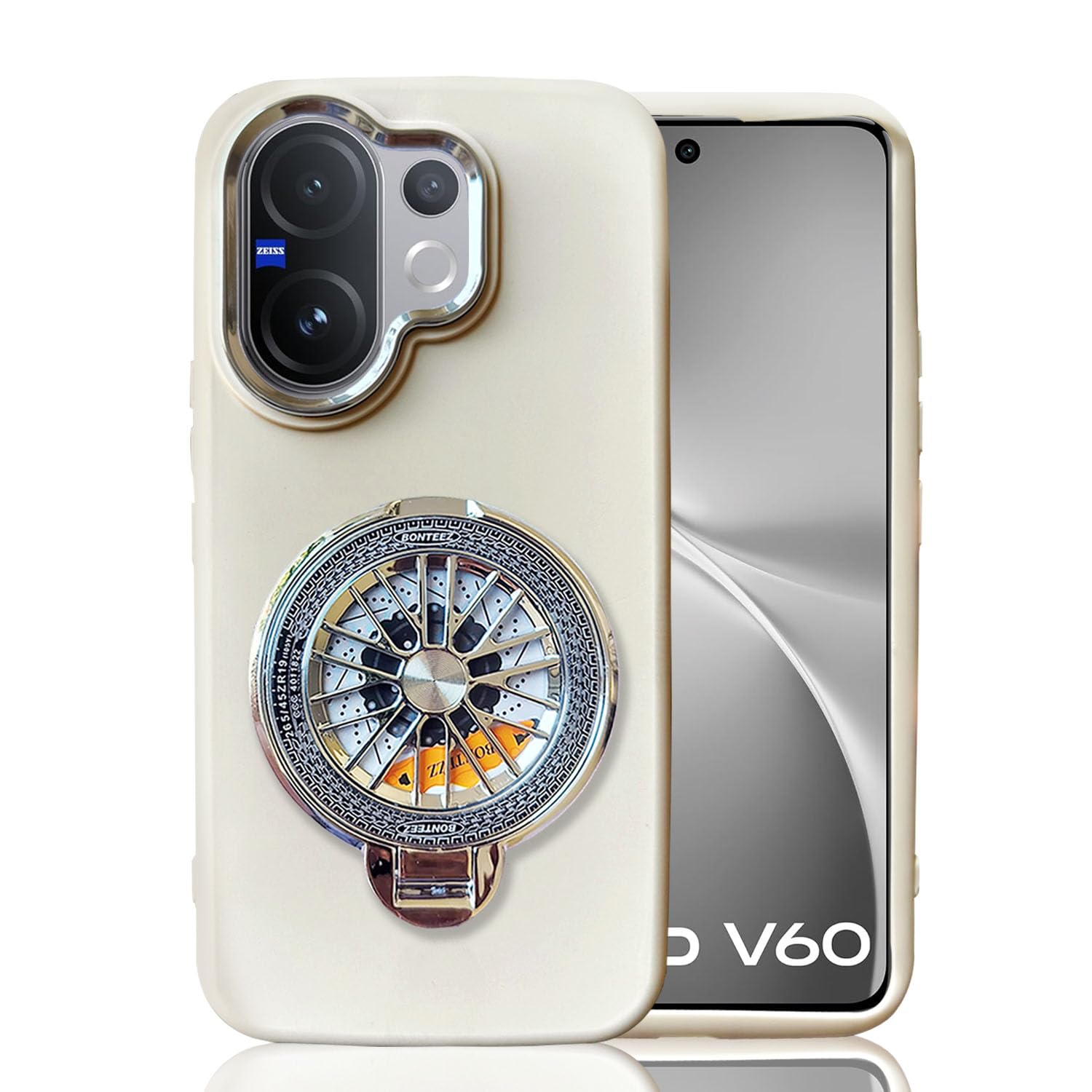 KC Kitten Mirror Case for Vivo V60 5G Black - Image 1
