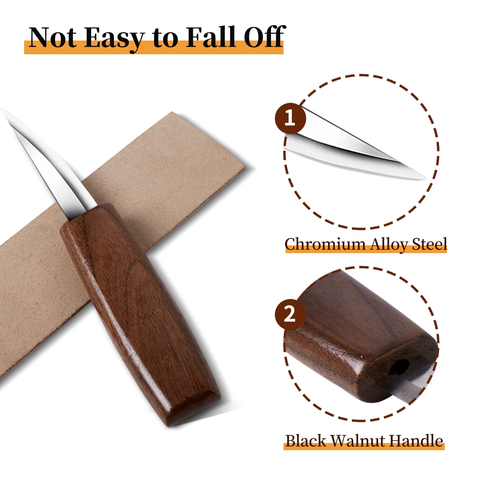 Amazon.co.jp: QJIUBA 木製彫刻ツール 8イン1 フックナイフ付き 合金