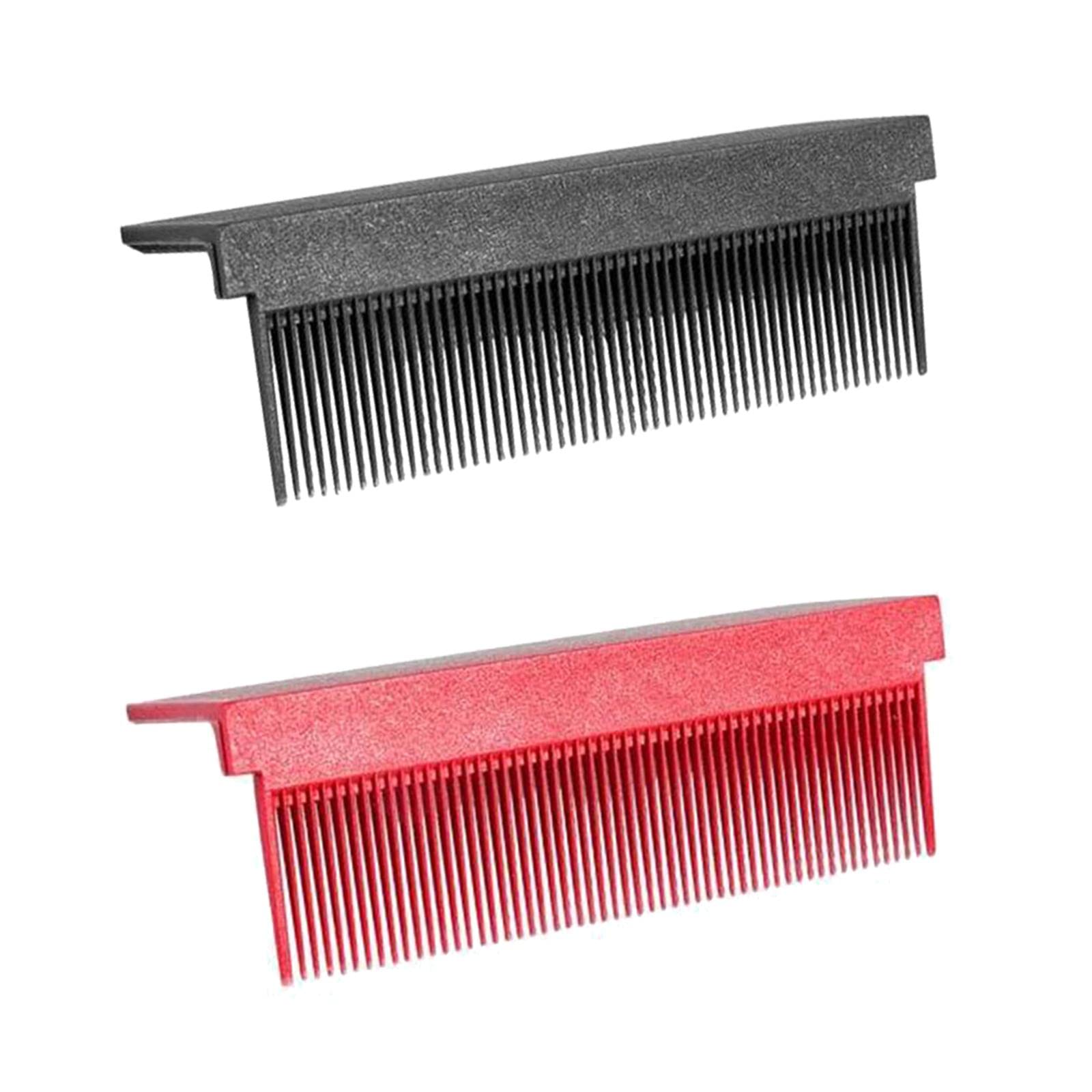 CALANDIS™ 2Pcs Barber Straightening Comb Attachment Fit Hair Straightening Flat Iron Black and Pink | Straightening & Curling Irons | Hair Care & Styling-image-23