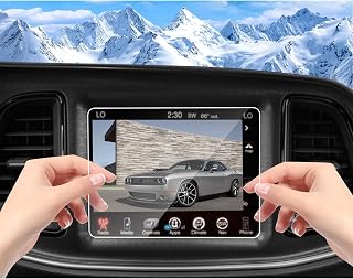 Fit for 2015-2023 Dodge Challenger Screen Protector Uonnect NAV Challenger Hellcat SRT 392 RT Scat Pack 2018 Demon Accessories Anti-Scratch Reduce Fingerprints (8.4 Inch LCD Touchscreen)