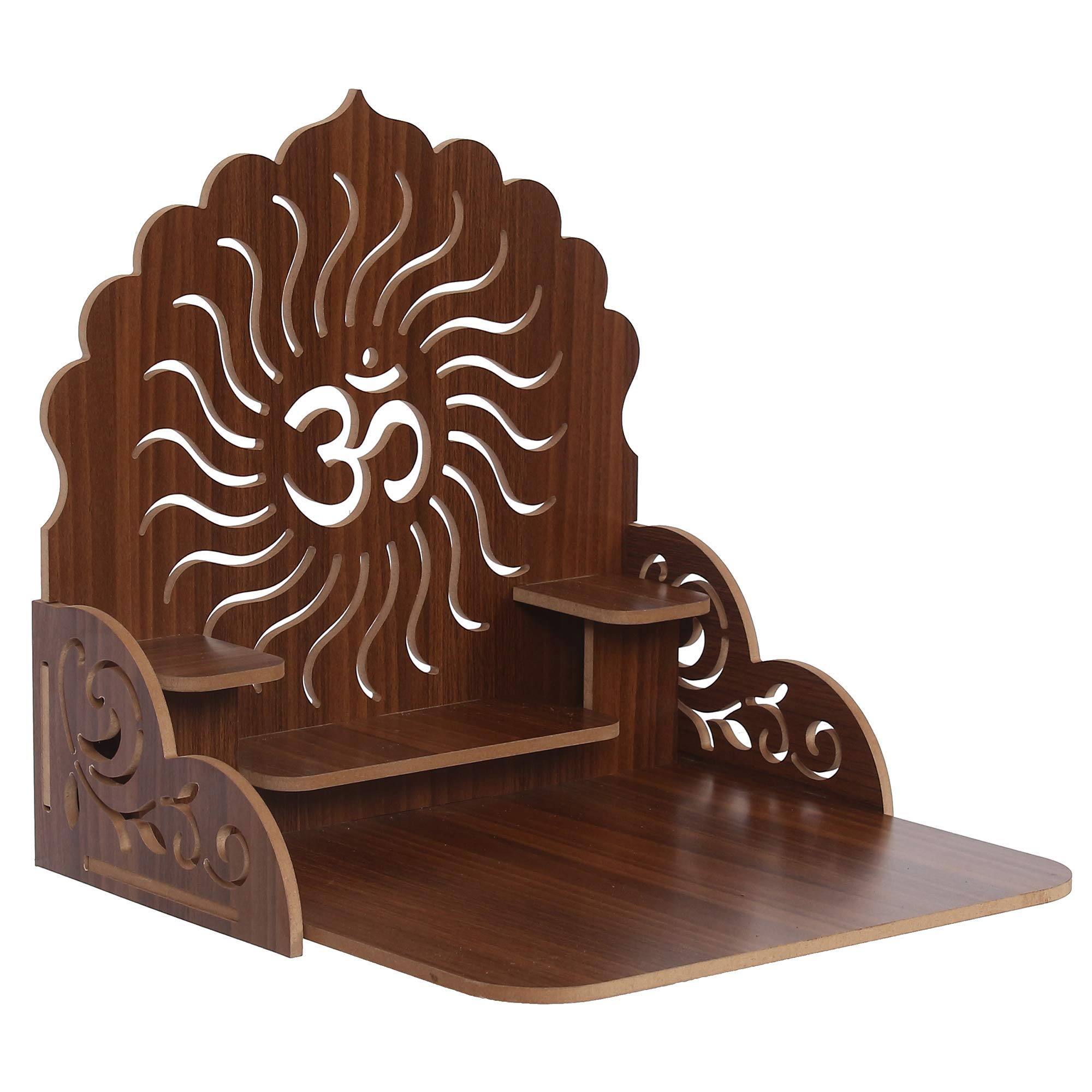 CAPIO ART Religious Wooden Wall Mounted Hanging Puja Temple Wood God