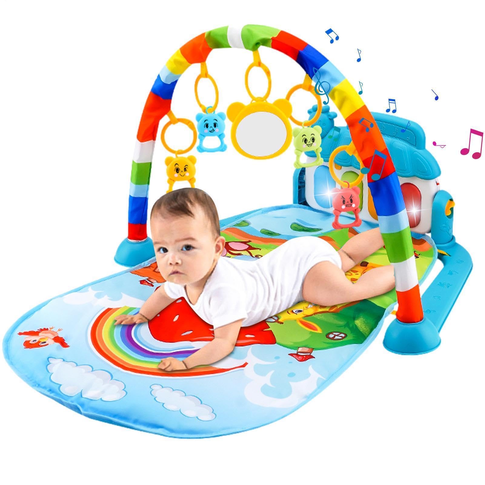 Kids Playmat, 5-in-1 Activity Gym, Musical Playmat