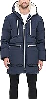 Vista 3 de Tommy Hilfiger Parka pesada acolchada con capucha Sherpa para hombre, Blanco