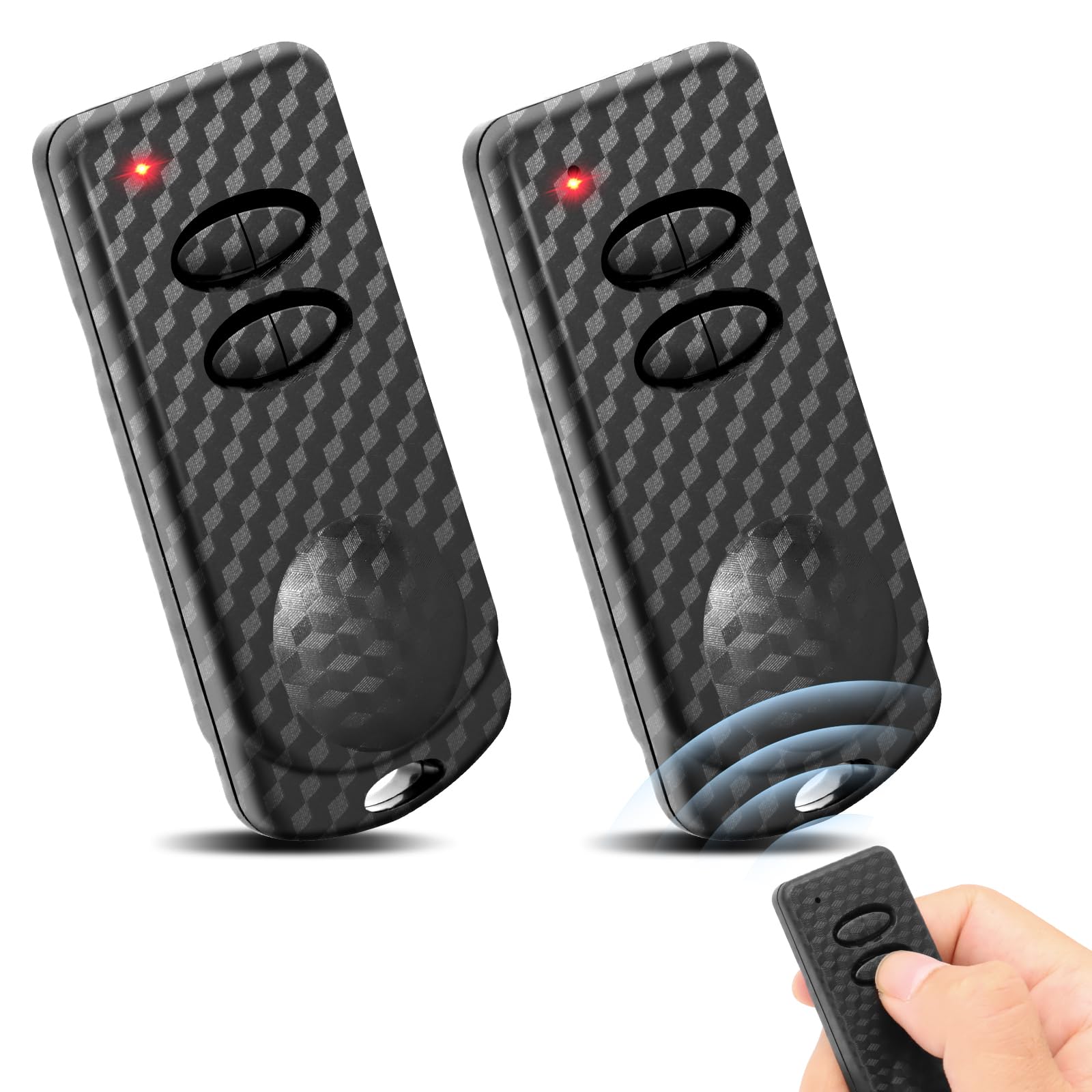 433,92MHz Mando Garaje Universal,2 Unidades de Mando a Distancia Compatible conTAU,Mando a Distancia paraTAU N250T-4RP,250K-SLIMR,250K-SLIMRP,2 Canales Clonador Mando Garaje Inalámbrico