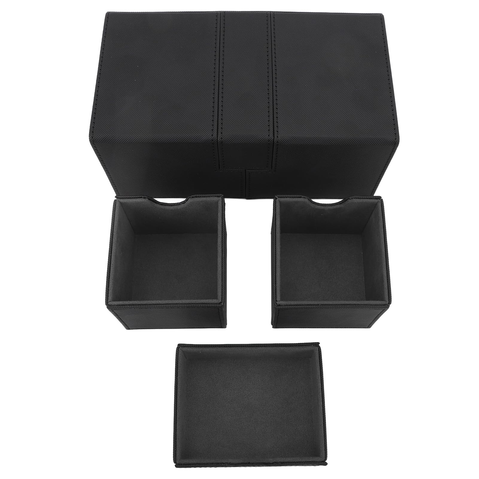 Porta Carte da Gioco a 3 Cassetti con Chiusura Magnetica, Scatola Porta Carte da Gioco in Pelle PU di Grande capacità, PUò Contenere Oltre 200, Organizer per Collezionabili per la (#1)