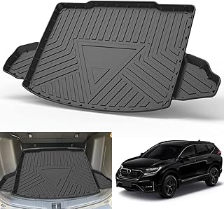 Cargo Liner Floor Mats for Honda CRV 2017-2022 All Weather Rear Trunk Mat Waterproof Car Cargo Mat for Honda CRV 2017-2022 Custom Fit Cargo Mat Trunk Mat for Honda CRV 2017-2022