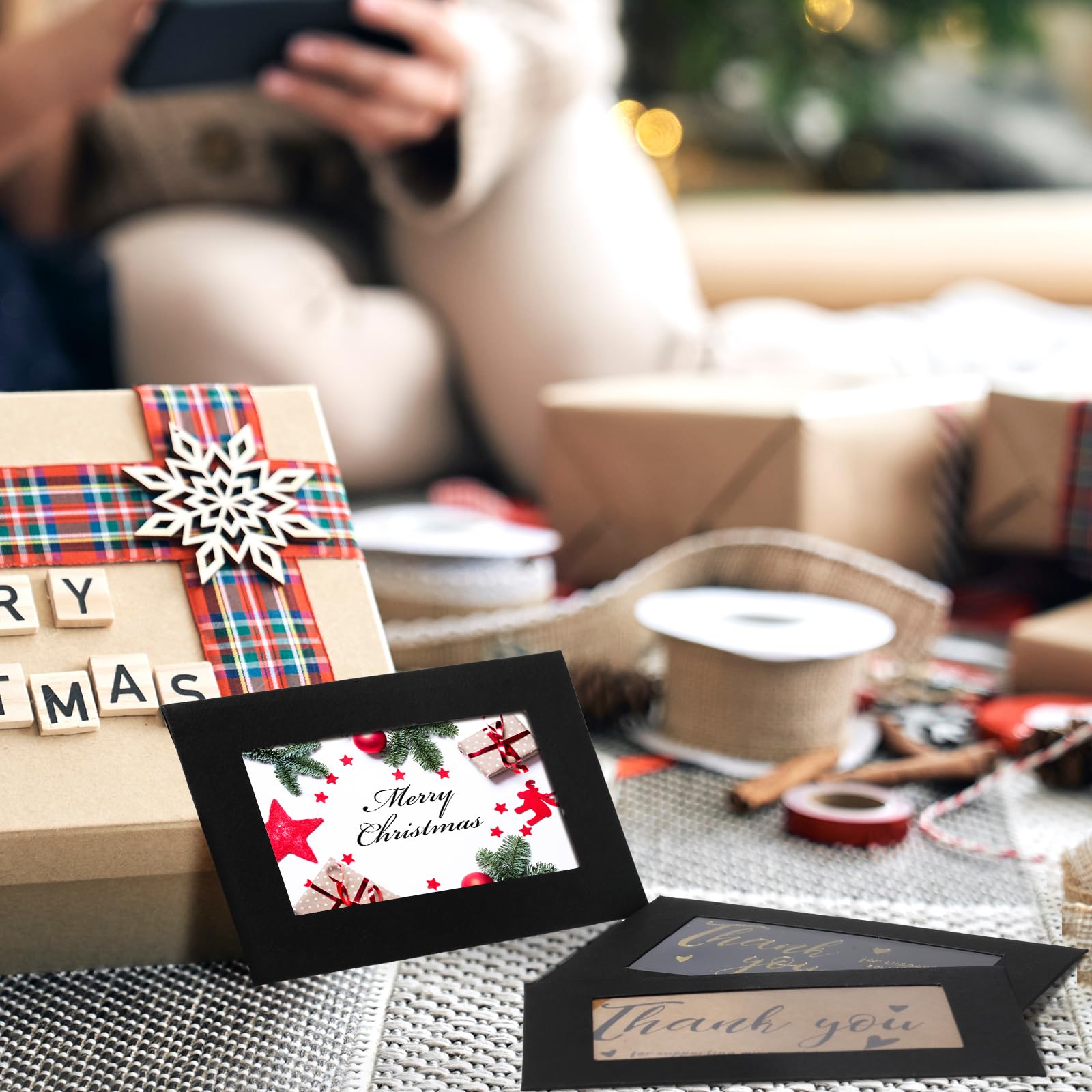 300 sobres de papel kraft para tarjetas de regalo de ventana, 4 x 2.8 pulgadas, pequeños soportes para tarjetas de regalo con cierre en forma de corazón, mini lindos para negocios, bodas, fiestas,