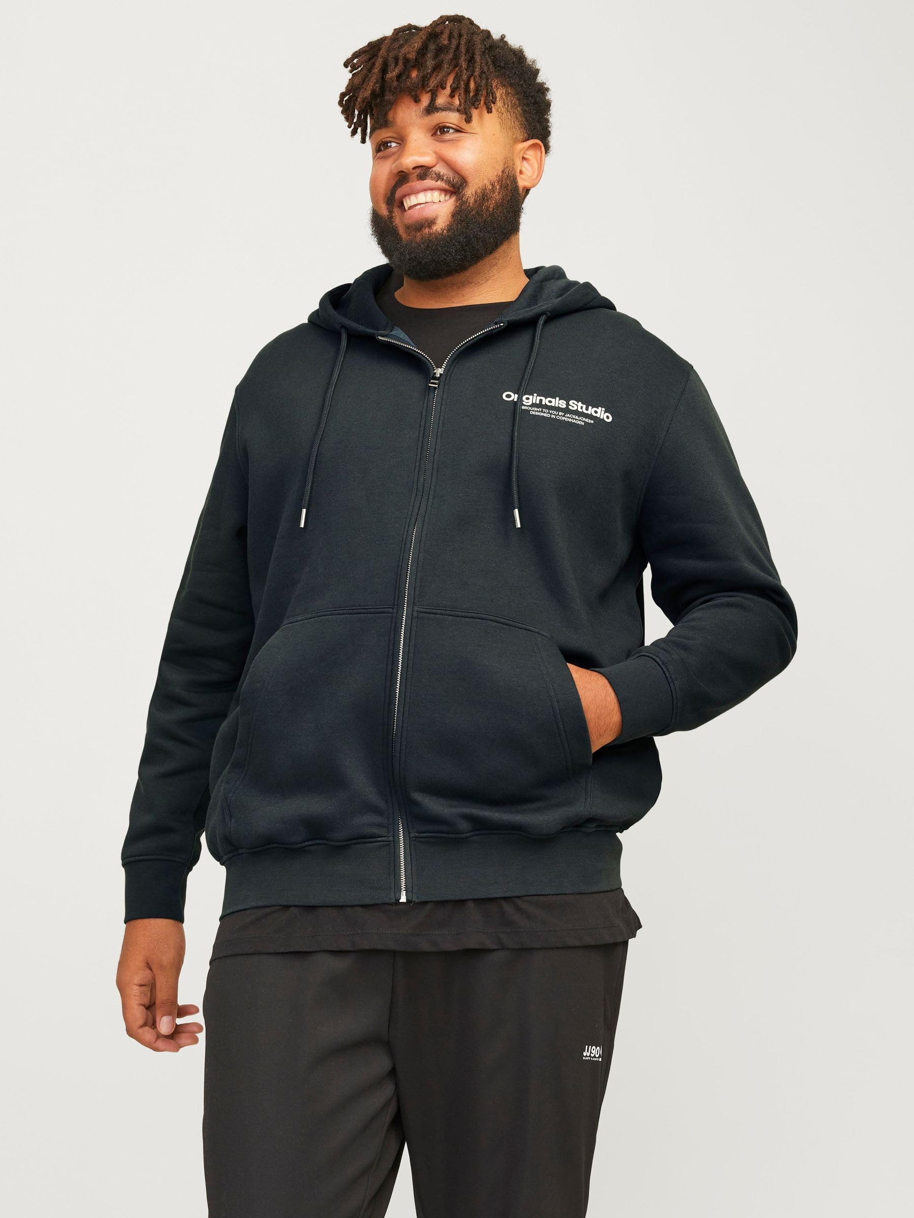 JACK & JONES Jorvesterbro Sudadera con Cremallera Noos Pls Sudadera con Capucha Hombre
