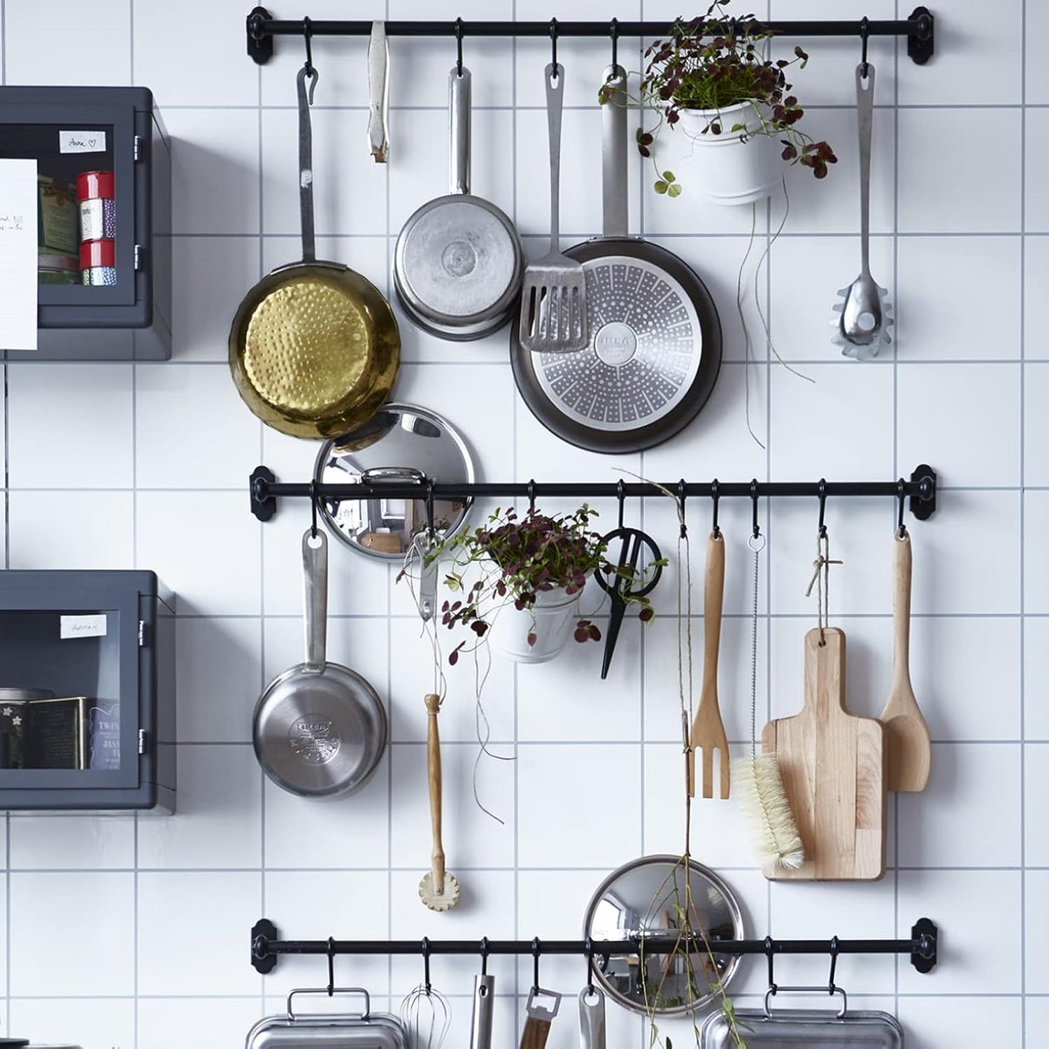 One-Day Sale: Up to 50% Off 18 Pack Black S Hooks for Hanging, 2.5 Inch Small S Hooks Heavy Duty, Steel S Shaped Hooks for Hanging Plants, Closet, Mug, Pot and Pan Review 18 Pack Black S Hooks for Hanging, 2.5 Inch Small S Hooks Heavy Duty, Steel S Shaped Hooks for Hanging Plants, Closet, Mug, Pot and Pan