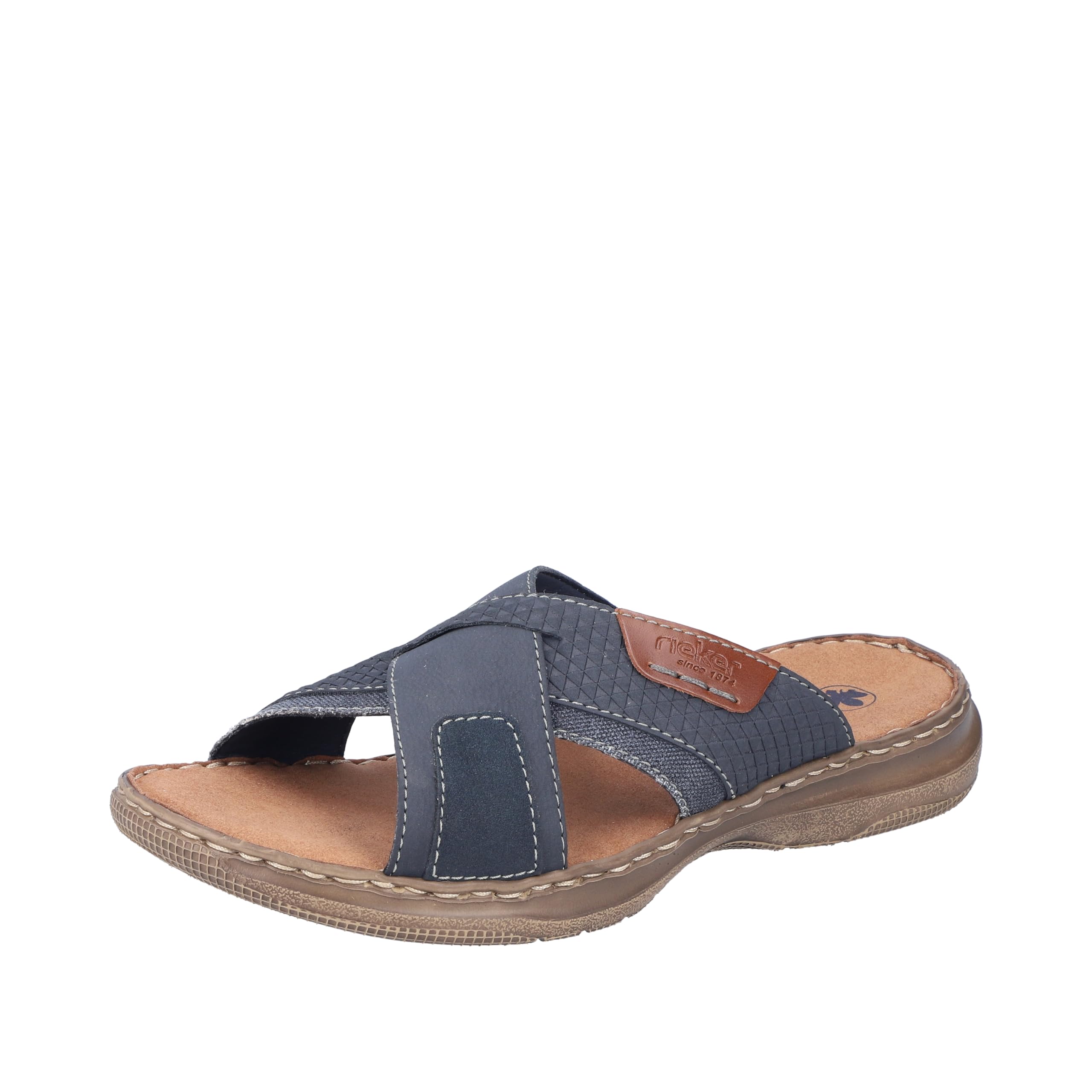 Rieker 21491 slippers voor heren, blauw, 42 EU