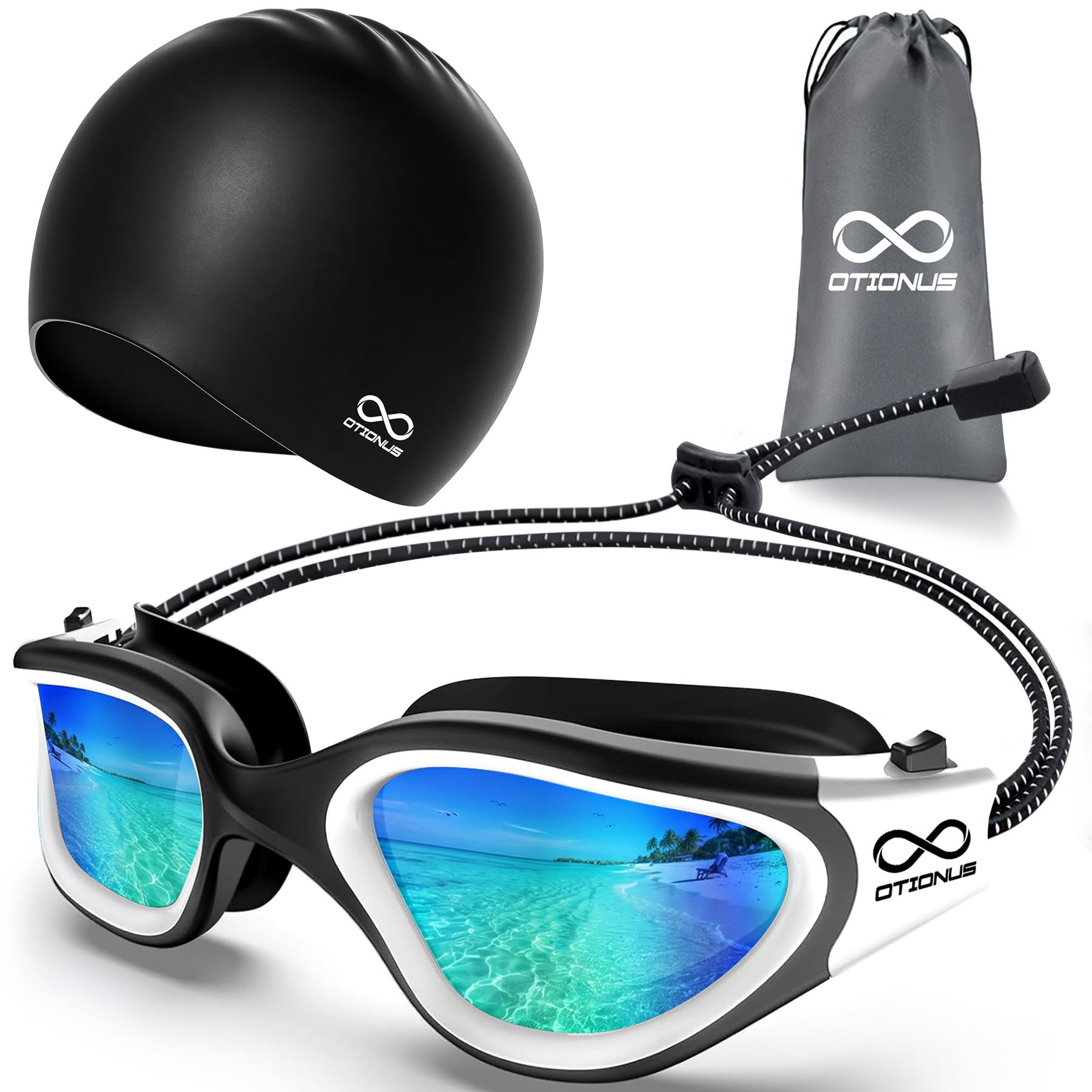 Polarized Bungee Swim Goggles