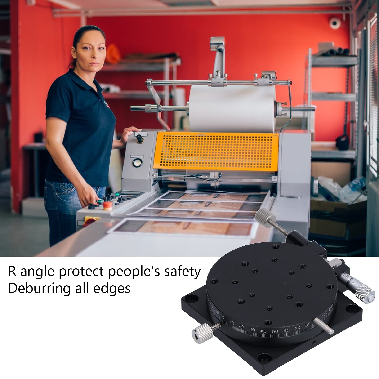 Manuell Rotierender Lineartisch, Durchmesser 80 Mm RB-A80 Manuell Rotierender Lineartisch, Trimmplattform mit Skala, Verschiebbarer Abstimmtisch, Lineare Rollenlager