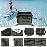 Vista 7 de Bolsa impermeable de PVC para cubierta de paddleboard, 40 latas Sup Deck Cooler Bag,Bolsa enfriadora para paddleboard,Bolsa térmica para lonchera