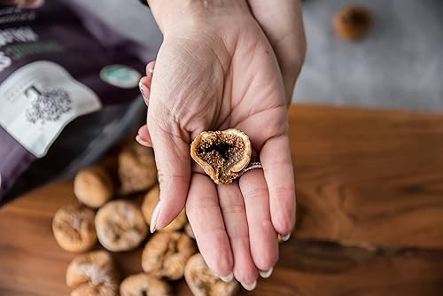 Miniatura 5 de Higos orgánicos griegos kalamata secados al sol – Certificado orgánico USDA – No Gmo – Vegano – Sin gluten – Alta fibra – Sin azúcar añadido – Sin