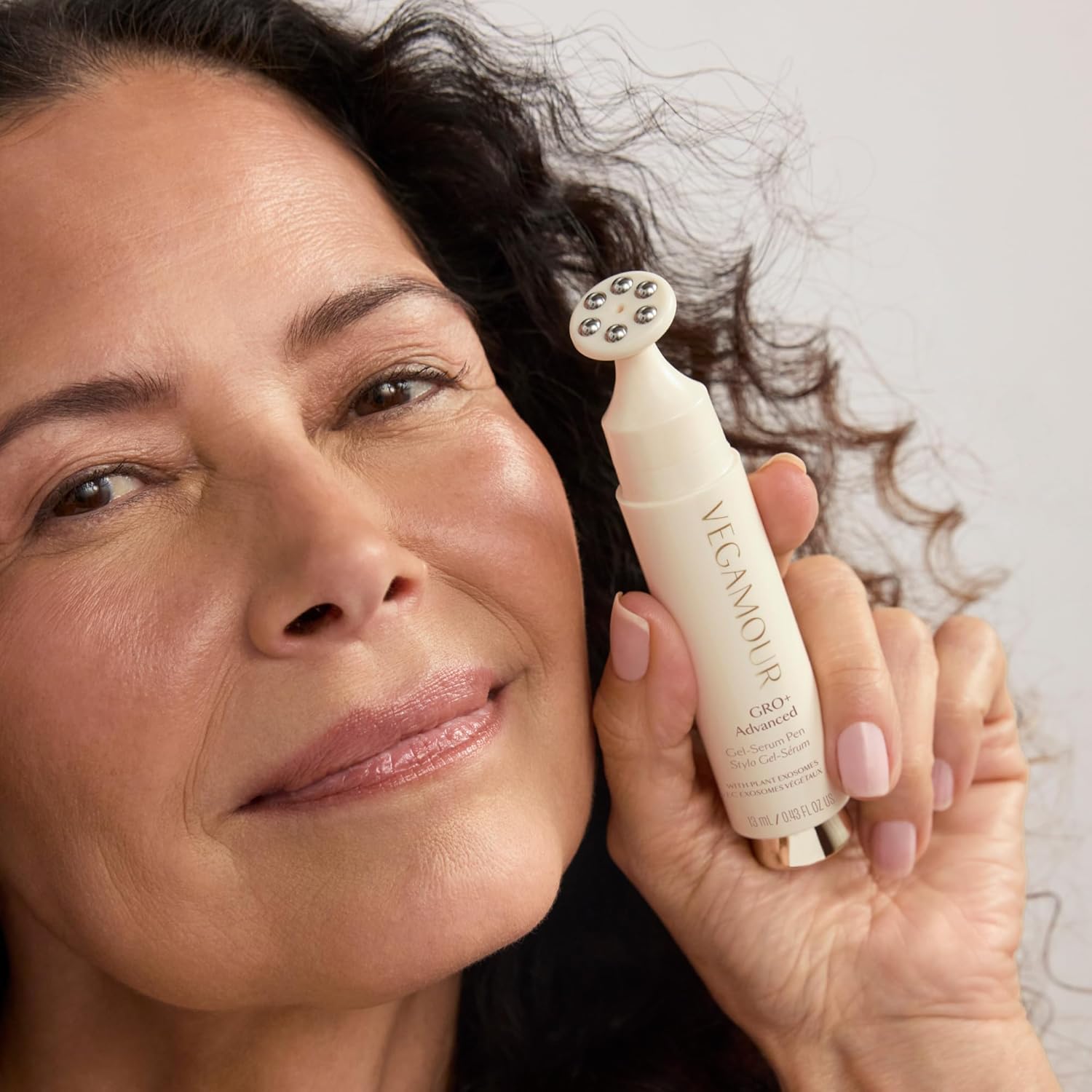 VEGAMOUR GRO+ Advanced Gel-Serum Cooling Massage Pen for Hair Density, Reduces Shedding and Promotes a Healthy Scalp, Helps with Severe Signs of Thinning, Vegan, Cruelty-Free